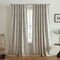 Threadmade Home Giovanni Medallion Blackout Window Curtain Panel, Natural - 52"W x 84"L